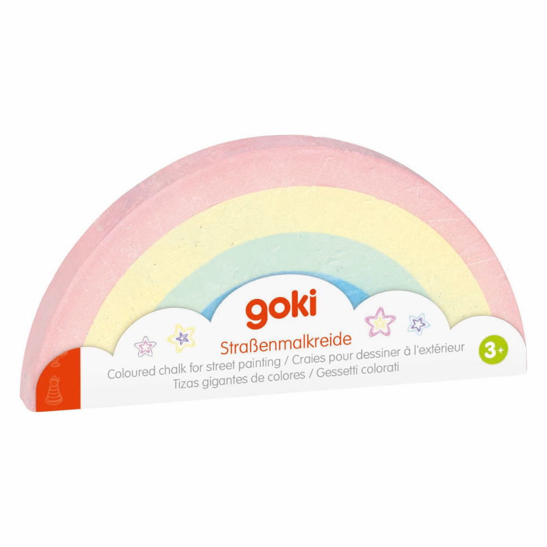Goki regenboogstoepkrijt