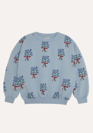 The Campamento | Bloemen Licht Blauw Sweatshirt