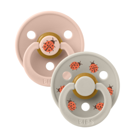 BIBS Studio Color spenen Ladybug Blush Mix | 2-pack