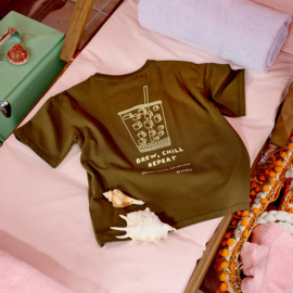 Z8 kids Lenox t-shirt golden moss | maat 92 t/m 140