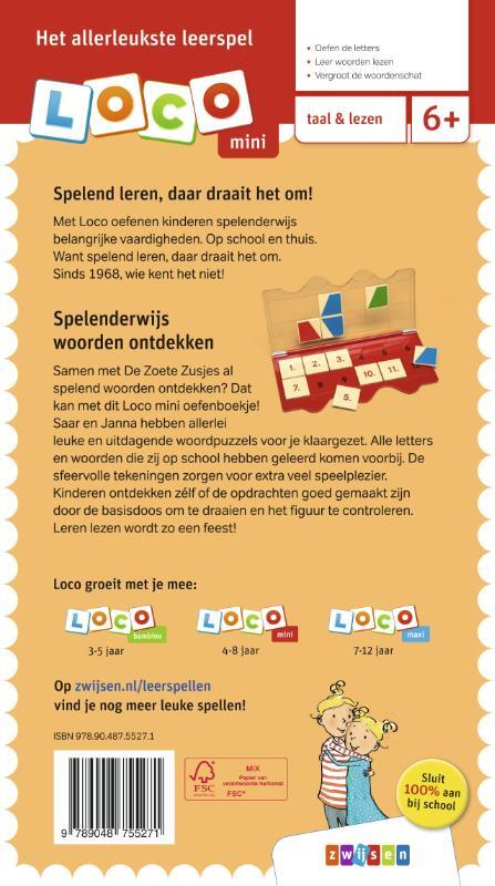 De Zoete Zusjes spelen met woorden | Loco Mini oefenboekje