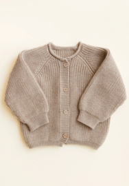 Hvid Cardigan Inga Vestje Sand