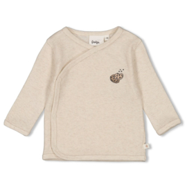 Feetje overslag shirtje rib Cute Cookie | maat 50 t/m 68