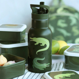 A little lovely company RVS-drinkfles krokodillen | 350 ml