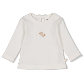 Feetje shirtje pointelle Flower Field | maat 56 - 86