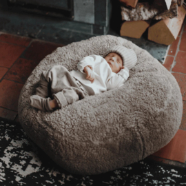 Ilmaha relaxhoes voor voedingskussen teddy taupe