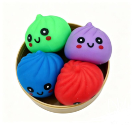 Squishy Dumpling mini | set van 4 | diverse kleuren