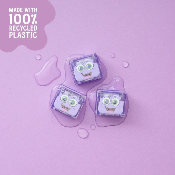Glo Pals lichtgevende badblokjes paars Lumi | 4-pack