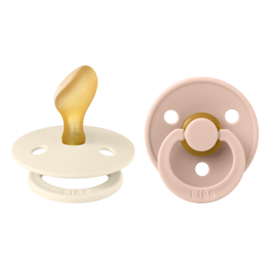 BIBS spenen in Ivory & Blush | 2-pack | anatomisch