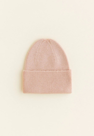 Hvid | Wollenbeanie apricot