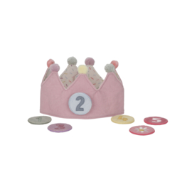 Little Dutch verjaardagskroon met cijfers roze