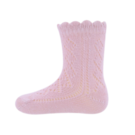 Ewers sokjes ajour smokey rose | maat 68 - 80