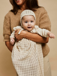 Lil' Atelier doopjurk gebreid beige | maat 62 - 74