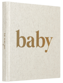 Invulboek baby | eerste jaar met linnen omslag