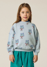 The Campamento | Bloemen Licht Blauw Sweatshirt