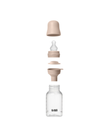 BIBS glazen fles met siliconen speen blush | 150 ml
