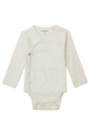 Noppies overslag romper Nino oatmeal | maat 50 - 62
