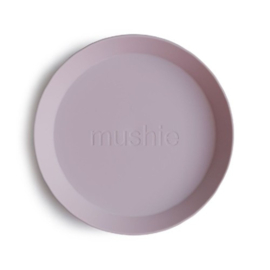 Mushie bord rond Soft lilac | set van 2