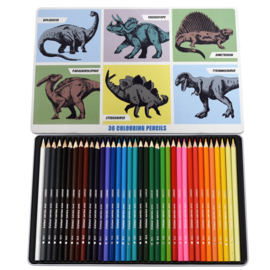 Rex London tekendoos met 36 kleurpotloden | dinosaurussen