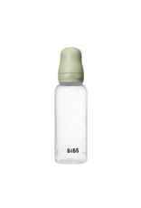 BIBS glazen fles met latex speen sage | 270 ml