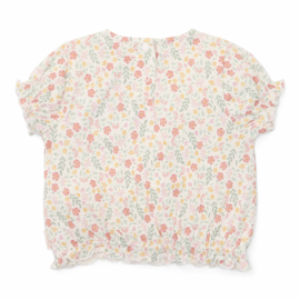 Little Dutch t-shirt korte mouw bloemetjes | maat 74 - 104