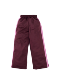 Z8 | Talia Wide Leg Track Pants Burgundy battle