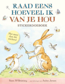 Sticker/doeboek 'Raad eens hoeveel ik van je hou'