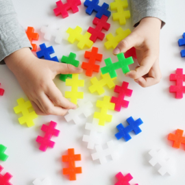 Plus-Plus BIG koker mix 'Neon' | 15 stuks