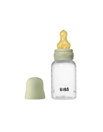 BIBS glazen fles met latex speen sage | 150 ml