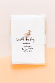 Studio Wilderness kaartenset 'Wild baby' | set van 5 dubbele kaarten incl. sluitsticker