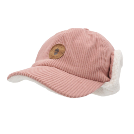 Maximo corduroy pet met oorflappen roze | diverse maten