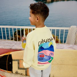 Z8 kids Xavi sweater silly citron | maat 92 t/m 140