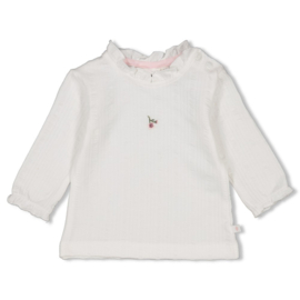 Feetje shirtje wit Blossom | maat 56 - 74