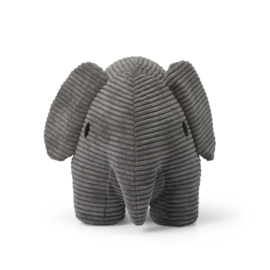 Nijntje Bon Ton Toys olifant knuffel corduroy 33 cm | grijs