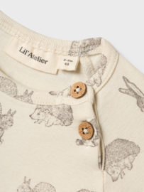 Lil' Atelier romper bosdiertjes | maat 56 - 86