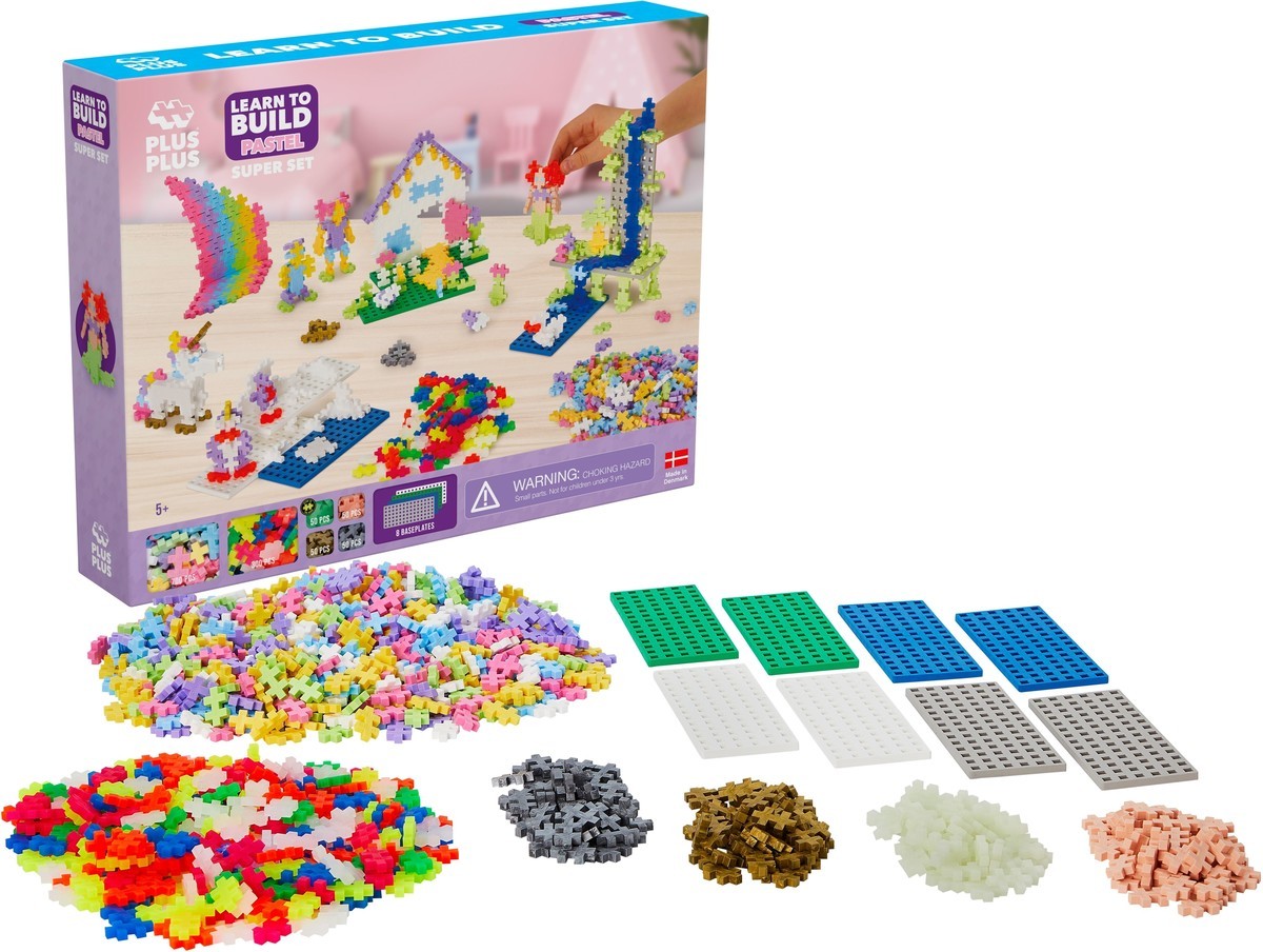 Plus-Plus Learn to Build 'Pastel' XXL | 1200 stuks