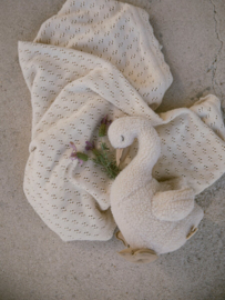 Lil' Atelier Home pointelle gebreide deken turtledove