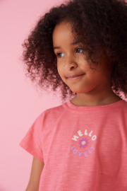 Jubel t-shirt koraalroze Picknick Perfect | maat 92 - 128