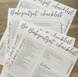 Kees&Beer Babyuitzet checklist