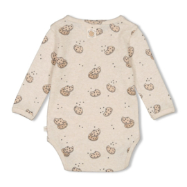 Feetje wikkelromper rib Cute Cookie | maat 50 t/m 68