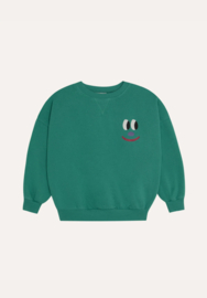 The Campamento | Smiling Face Groen Sweatshirt