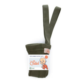 Silly Silas maillot met bretels footed olive | diverse maten