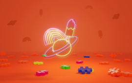 Plus-Plus koker mix 'Neon' | 240 stuks