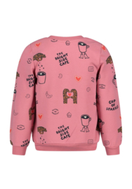 Jubel Sweater Roze | Print