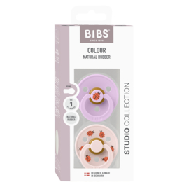 BIBS Studio Color spenen Ladybug Violet Sky | 2-pack