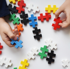 Plus-Plus BIG koker mix 'Basic' | 15 stuks