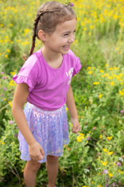 Jubel t-shirt paars Picknick Perfect | maat 92 - 140