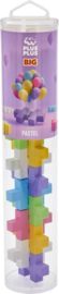 Plus-Plus BIG koker mix 'Pastel' | 15 stuks