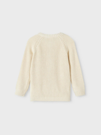 Lil' Atelier gebreid vest turtledove | maat 92 - 128