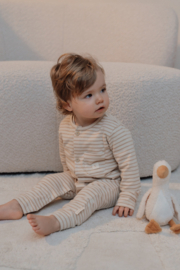 Little Dutch pyjamapakje naturel streep | maat 50 - 68